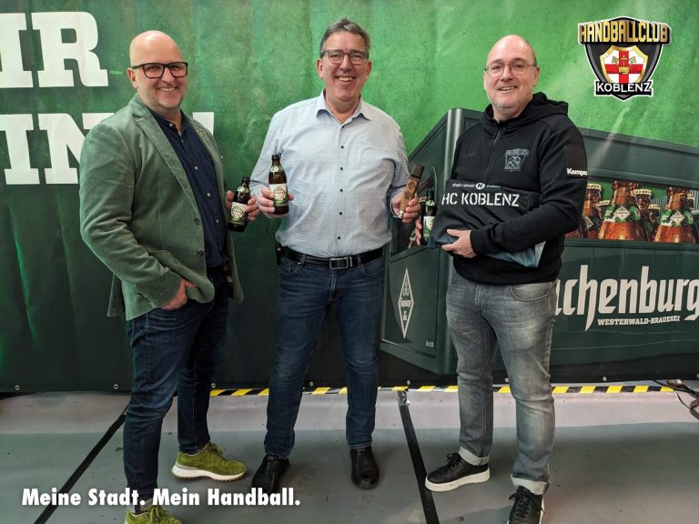 Vertragsunterzeichnung mit der Westerwald Brauerei