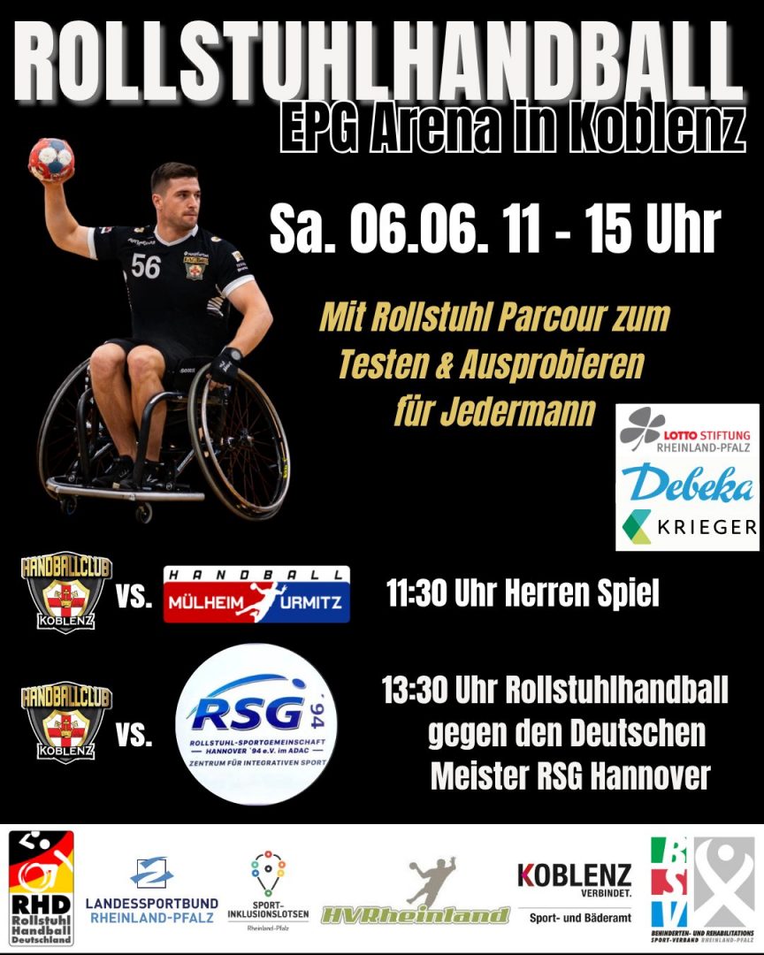 Diesen Samstag - Rollstuhlhandball beim HC Koblenz - 2